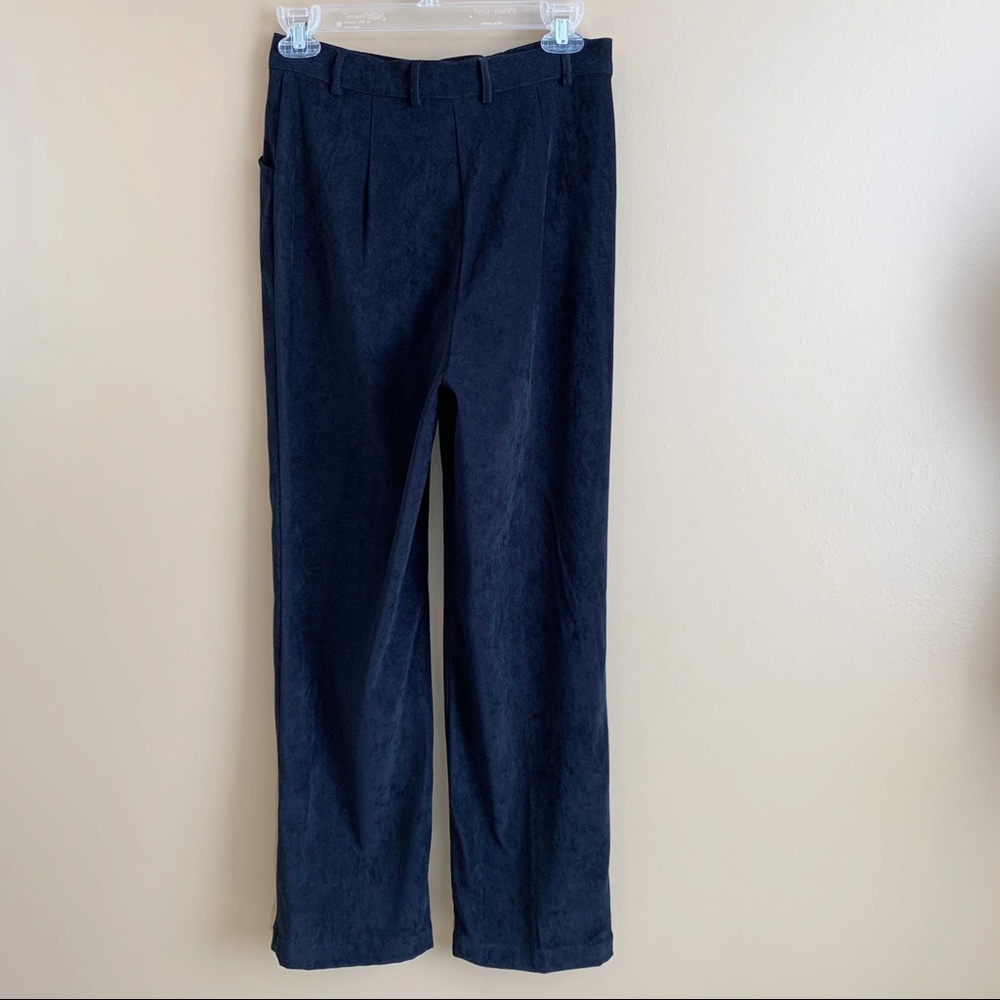 St. John black suede trousers high RELISTED - Picture 6 of 7